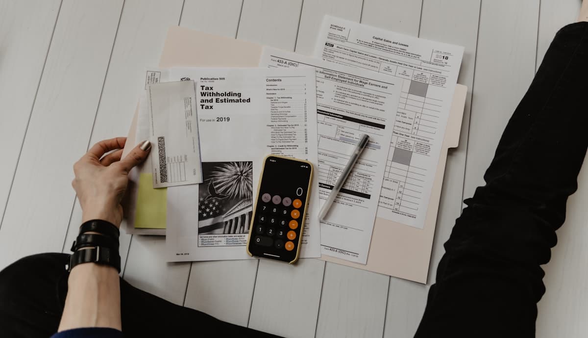 Professional reviewing customer account information during payment follow-up